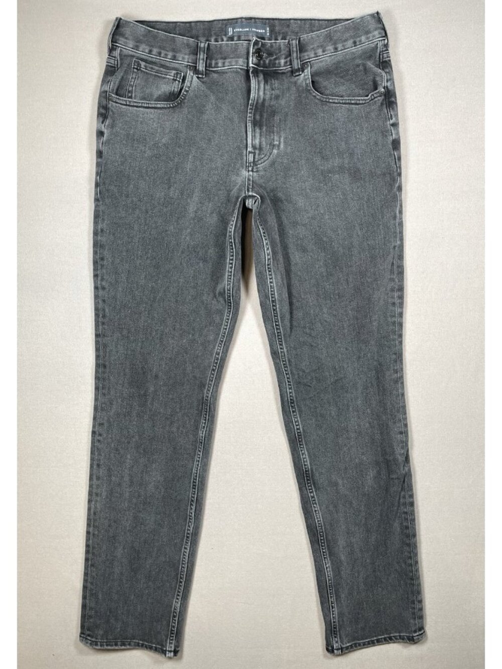 Everlane Uniform The Athletic Washed Black Organic Jean - Men Size 34 X 34